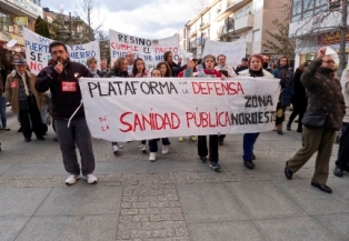 Manifestación en Majadahonda en defensa de la sanidad