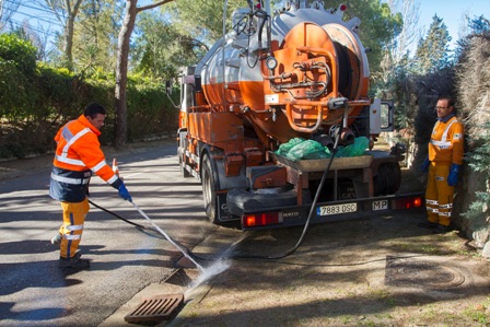 Reforma urgente de tres colectores en Boadilla