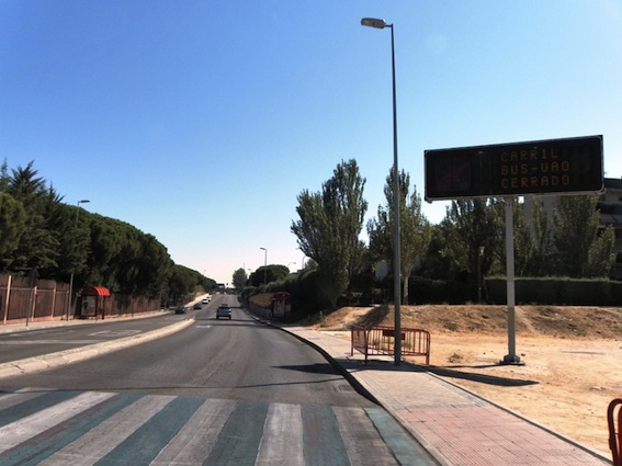 Nueva ubicación para el panel informativo del Bus-Vao