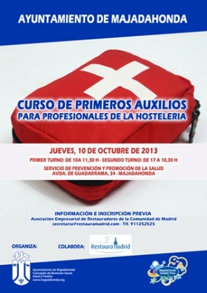 Curso de primeros auxilios para profesionales de la hostelería