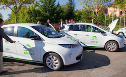 Coches eléctricos para supervisar las tareas de mantenimiento