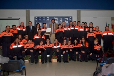 Homenaje a los voluntarios de Protección Civil