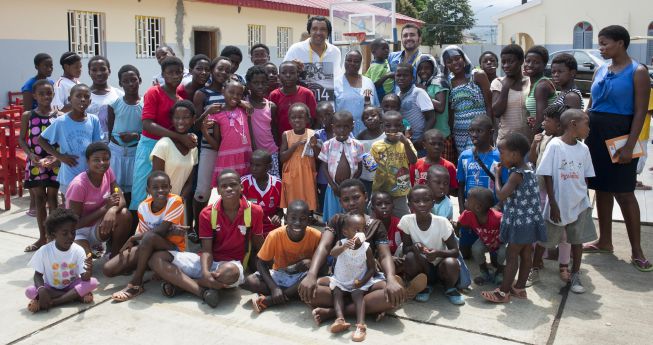 Partido solidario a favor de los niños de Malabo