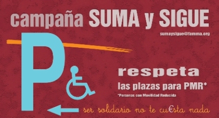Respeta las plazas de aparcamiento para las personas de movilidad reducida