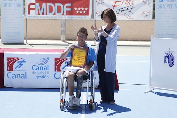 Martín de la Puente, campeón de España de Tenis en Silla