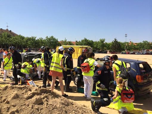 Simulacro de accidente múltiple con más de 100 víctimas