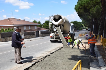 Obras de mejora en la urbanización El Bosque