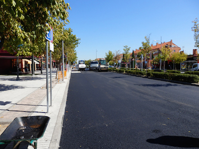 La Avenida Infante Don Luis estrena asfalto