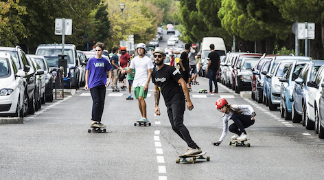 El longboard conquista a los pozueleros