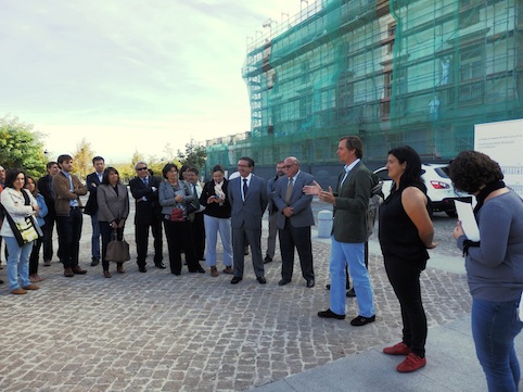 Expertos de toda España visitan las obras del Palacio