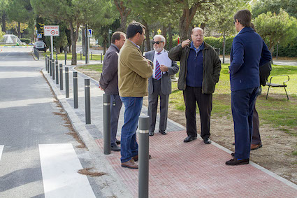 El Ayuntamiento de Boadilla reforma el acerado de la urbanización Bonanza