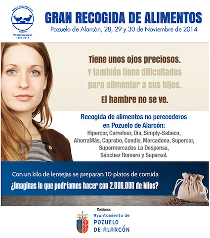 Pozuelo acoge este fin de semana la “Gran Recogida de Alimentos”