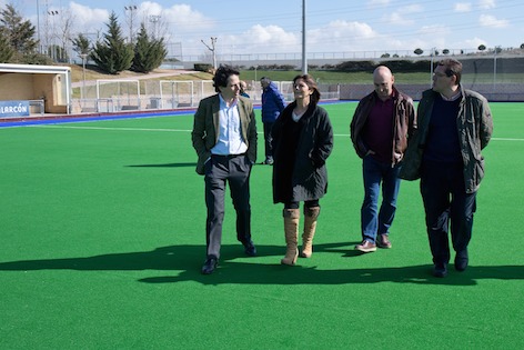 El campo de hockey de Valle de las Cañas a punto de estrenar césped