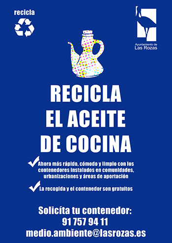 Las Rozas contará con 20 nuevos contenedores para reciclar aceite