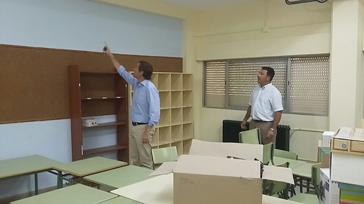 Obras en el colegio Príncipe Don Felipe