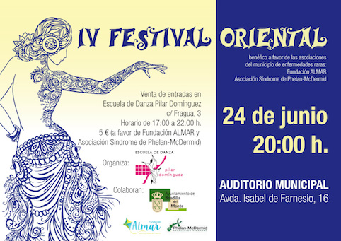 Festival Benéfico de Danzas Orientales a favor de La Fundación Almas y la Asociación Síndrome de Phelan Mc-Dermid