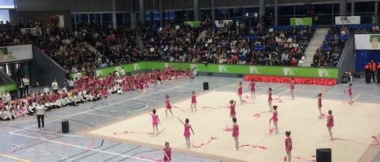 Exhibición de Gimnasia Rítmica solidaria