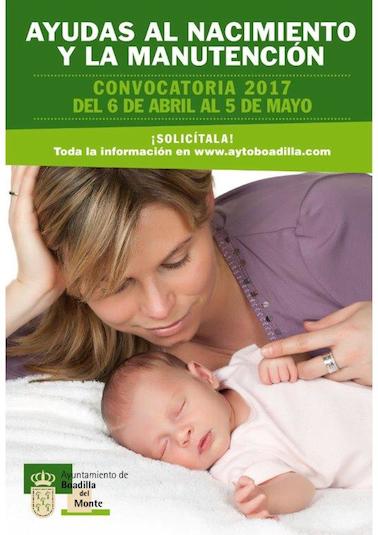 Se abre el plazo de solicitud para las ayudas por nacimiento y manutención