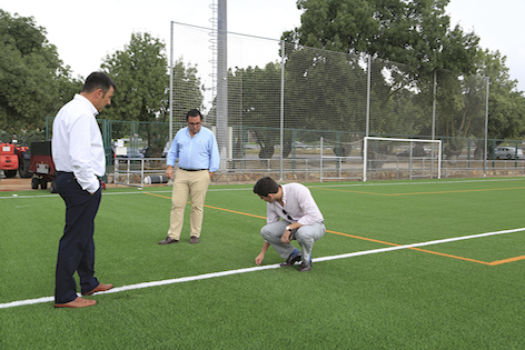 Puesta a punto de los campos de fútbol