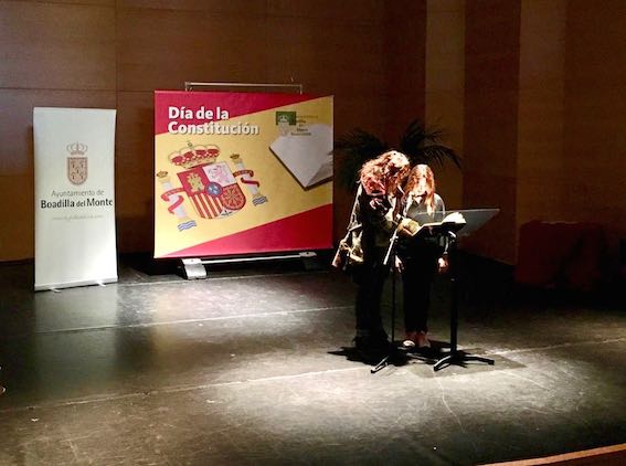 Homenaje a la Constitución de escolares de Boadilla