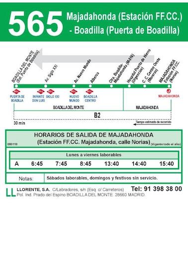 Nuevo autobús que unirá Boadilla con Renfe en Majadahonda