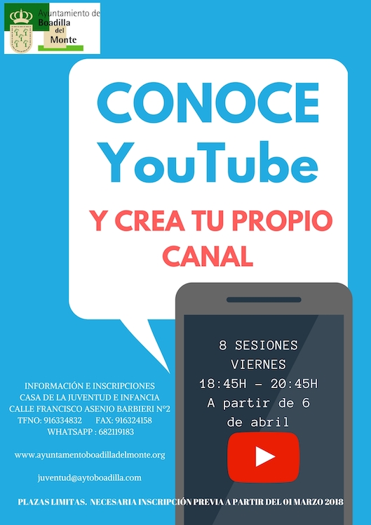 Crea tu propio canal de YouTube