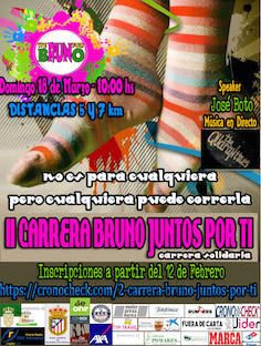 Carrera solidaria para ayudar a Bruno y a su familia