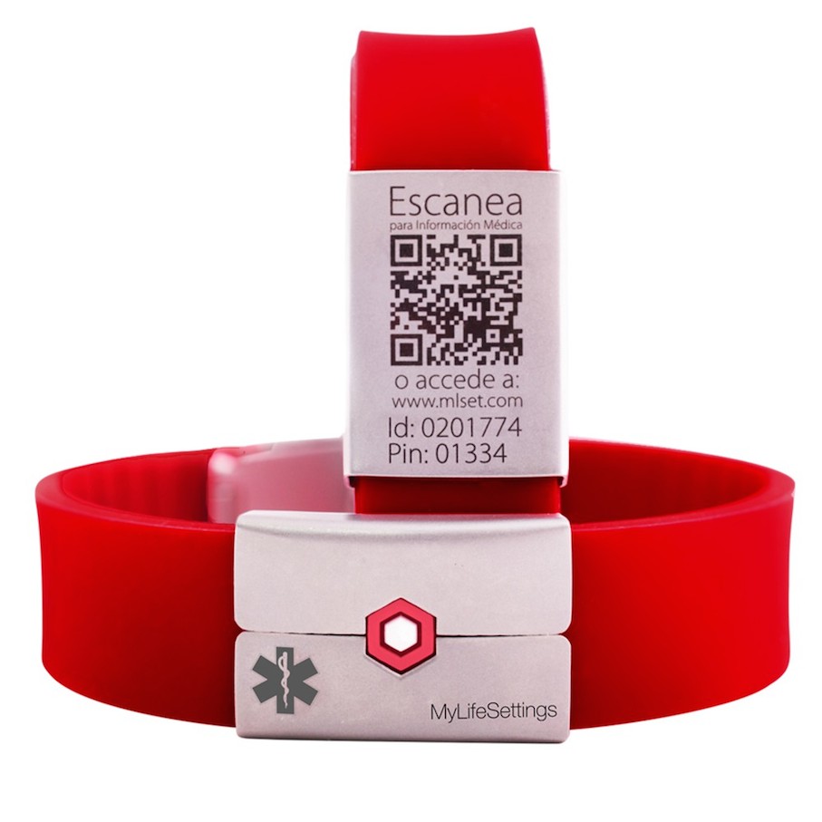 Pulseras con código de identificación para los mayores