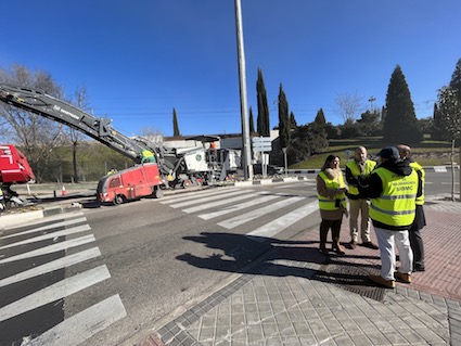 Operación de asfaltado histórica en Majadahonda