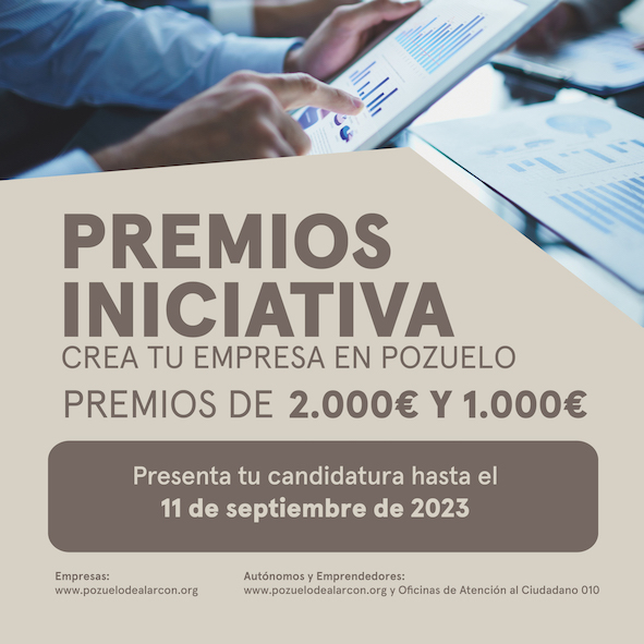 Gana hasta 2.000 euros en la nueva edición de los Premios Iniciativa de Pozuelo de Alarcón