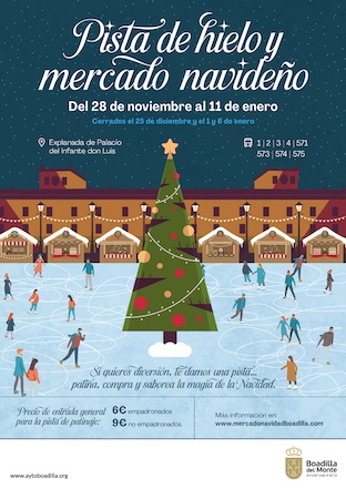 Boadilla estrena pista de hielo por Navidad