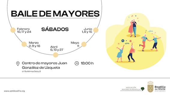 ¿Te vienes a bailar al centro de mayores de Boadilla?