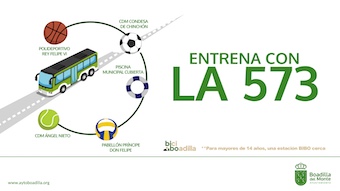Entrena con la 573 en los diferentes espacios deportivos de Boadilla
