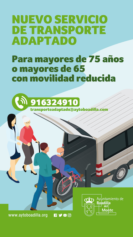 Boadilla ofrece transporte adaptado a sus mayores de forma gratuita