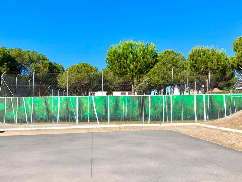 El arte urbano da vida a una de las zonas del Monte del Pilar