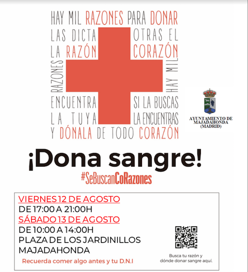 Dona sangre hoy en Majadahonda