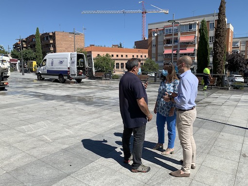 Plan de limpieza contra el COVID-19 en el centro de Majadahonda 