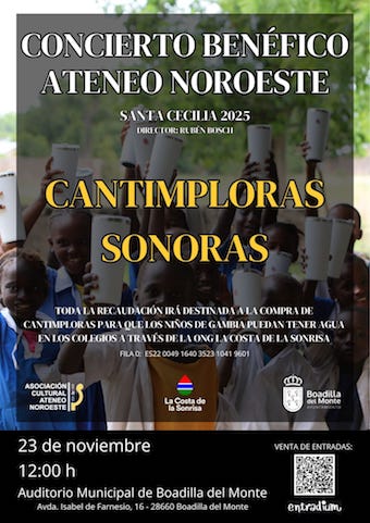 Boadilla celebra un concierto benéfico para facilitar el acceso de agua potable a los niños de Gambia