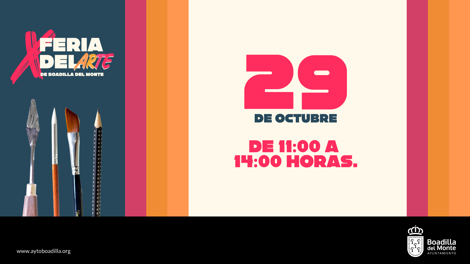 Décimo aniversario de la Feria del Arte de Boadilla este sábado