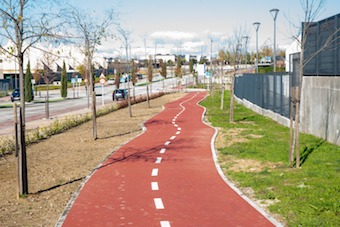 El carril bici de Boadilla crece