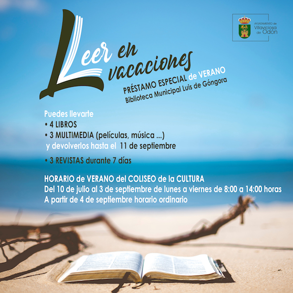 Villaviciosa de Odón invita a leer en vacaciones