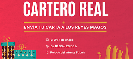 El Cartero Real estará en el Palacio de Boadilla los días 2, 3 y 4 de enero