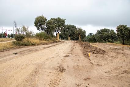 Camino para ciclistas y peatones en Boadilla