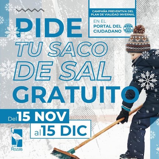 Pide tu saco de sal gratuito para el invierno