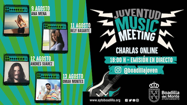 Directos en @boadillajoven con Omar Montes, Ana Mena, Bely Basarte y Andrés Suárez