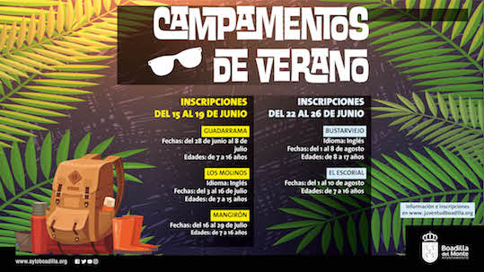 Se abre el plazo de inscripción para los campamentos de verano de Boadilla