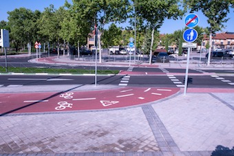 Ya se puede acceder al casco de Boadilla en bici desde la calle Francisco de Goya