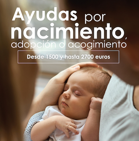 Nuevas ayudas para familias con nacidos, adoptados o acogidos en el primer cuatrimestre de 2025