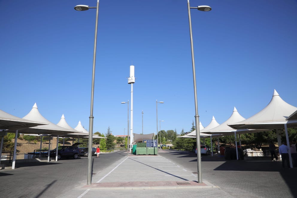 Más plazas de aparcamiento para el Punto Limpio de Boadilla