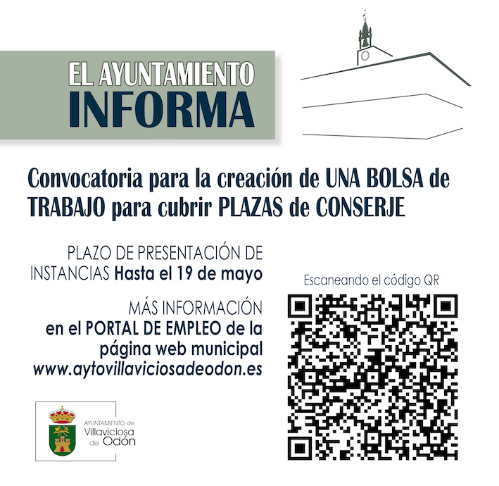 Plazas libres de conserje en Villaviciosa de Odón